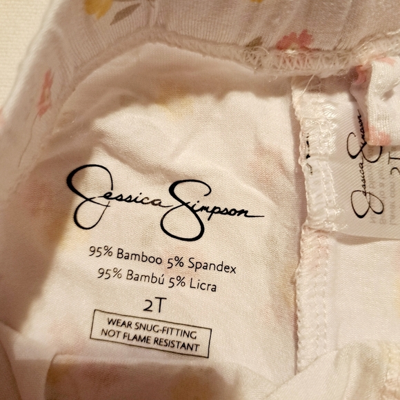 Jessica Simpson girls bamboo pajama set, NWT pick your size 18m 2T or 3T - Picture 3 of 6